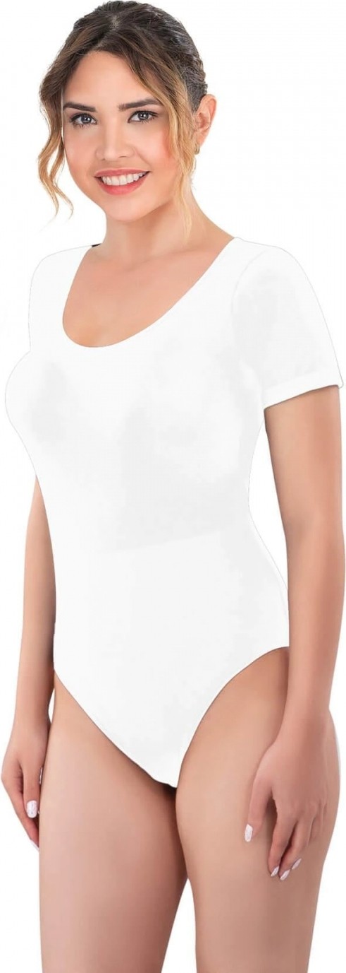 Hace Bazaar Marsilyan™ Beyaz Mı 1926 Soft Yarım Kollu Body