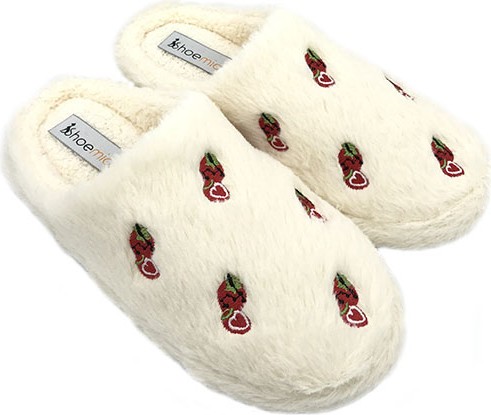Shoemio Karla Nakışlı Kadın Ev Terliği görsel 6