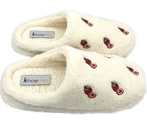 Shoemio Karla Nakışlı Kadın Ev Terliği görsel 8