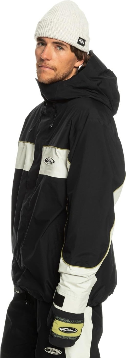 Die Grup Quiksilver High Altitude Gore-Tex Unisex Siyah Snowboard Ceketi görsel 3