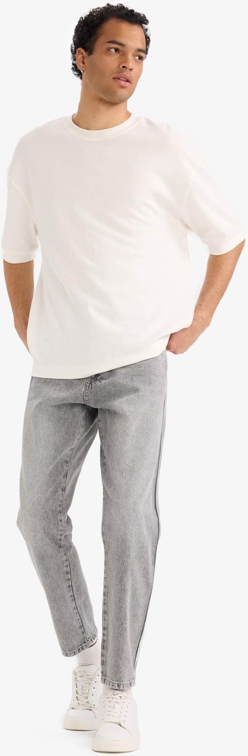 DeFacto Slim Fit Normal Bel Dar Paça Jean Pantolon F4057AX25WN görsel 2