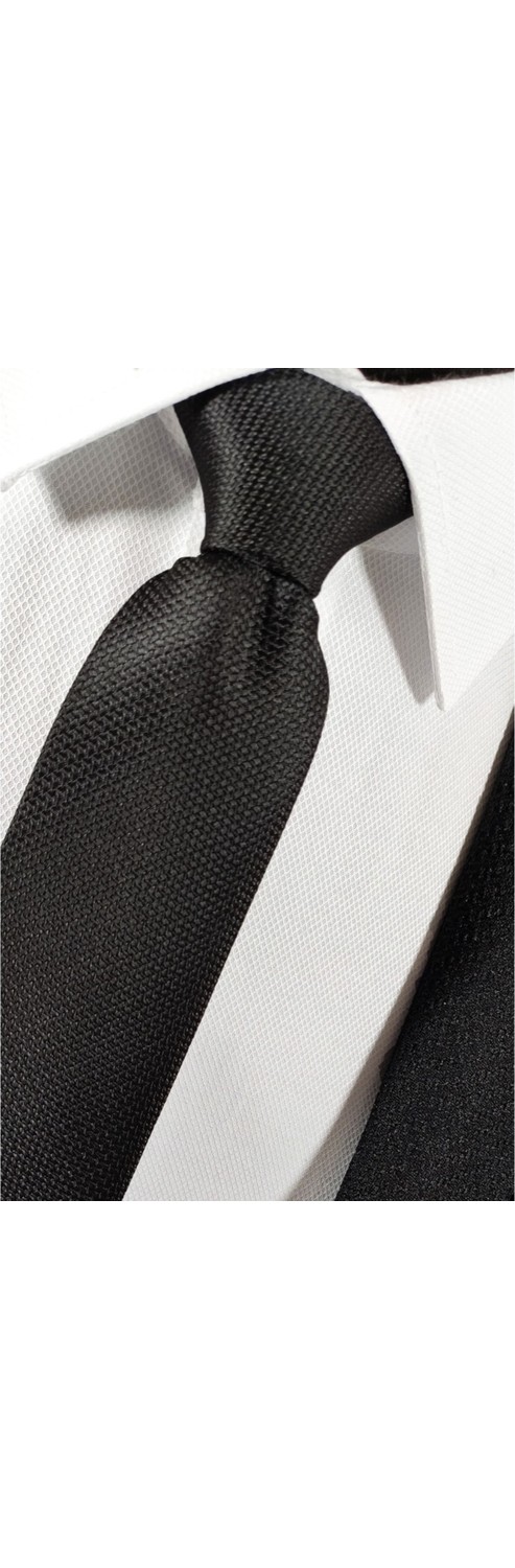 BLC Basic Line Co. Lacivert Renk Lastikli Hazır Bağlanmış 6 cm Genişliğinde Armürlü Kravat görsel 7