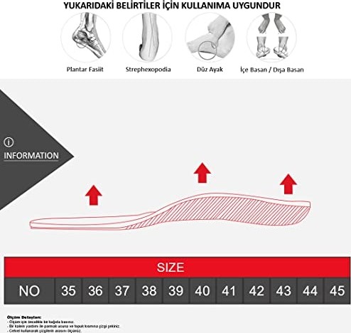 1001 Düşük Orta Yüksek Ark Tabanlıkları (High - Yüksek Ark, 43-45) görsel 4