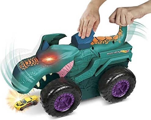 Esranın Dünyası Hot Wheels® Monster Trucks Araba Yiyen Mega Wrex görsel 3