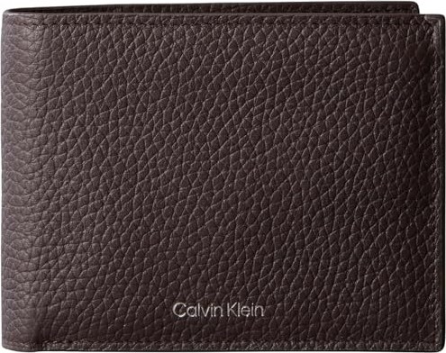 1001 Foil Emboss Trifold W/card Erkek Cüzdan Ck Dark Brown Tek Beden görsel 2