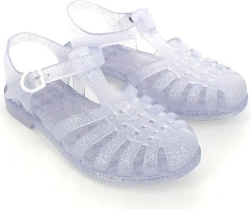 Meduse Sunmif Mat Argent Paillete - Mat Şeffaf Kadın Sandalet