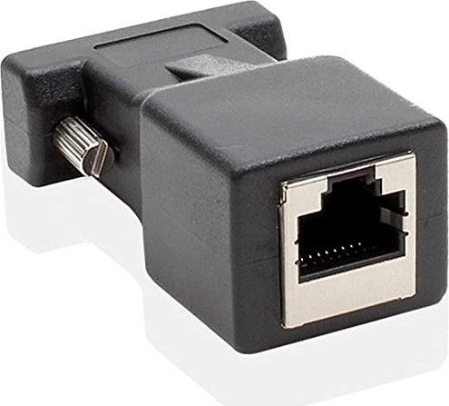 Aesco Alfais 4349 30 M RS232 To RJ45 9 Pin Ethernet Adaptör Ekleme Ek Uzatıcı CAT5E 6 Extender Çevirici Dönüştürücü görsel 4