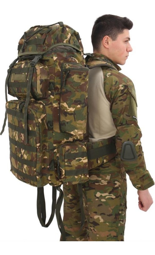 Single Sword Bordo - Tropik Pembe 100+10L Su Geçirmez Outdoor Taktik Kamp Çantası - Standart Kullanım - Renk: JAN görsel 7