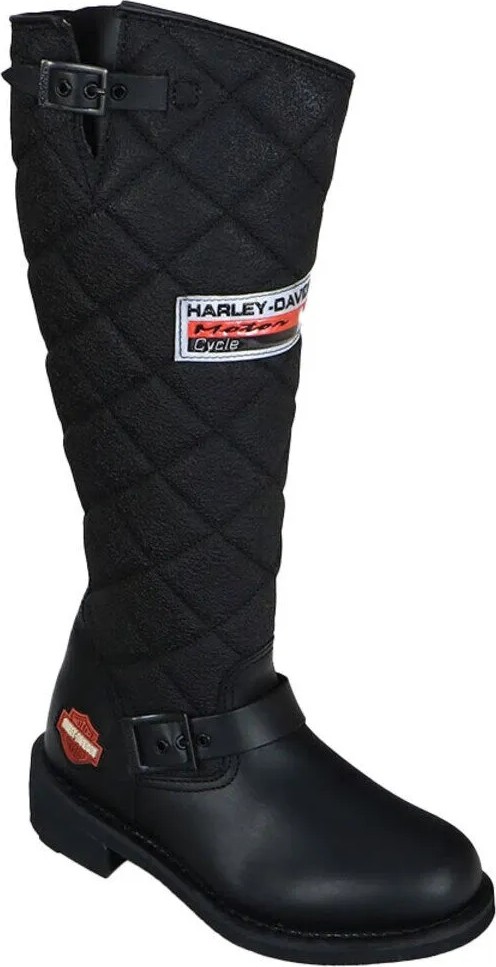 Harley Davidson Laconia Hi Siyah Klasik Çizme Unisex Su Geçirmez Konforlu Tasarım görsel 6