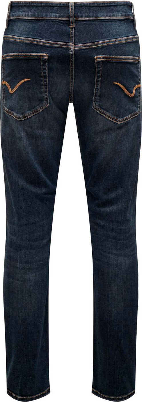 Only & Sons Normal Bel Dar Lacivert Erkek Denim Pantolon Onsloom Slım Ebony 0366 Dot Dnm Noo görsel 2