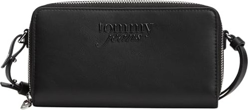 1001 Tommy Hilfiger Tjw Must Purse Wallet Large Za Kadın Fermuarlı Cüzdan Black Os görsel 2