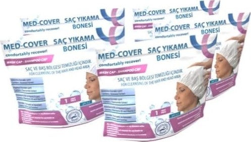 Die Grup Med-Cover Saç Yıkama Bonesi 6lı Koli - 6 Adet görsel 3