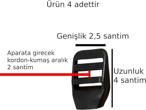1001 Çanta Ayar Tokası Kambur Develi Toka Sırt Çanta Toka Aparatı Plastik Çanta Tokası Klipsli Aya görsel 3