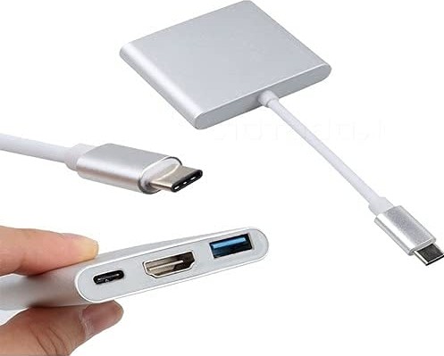 Die Grup Daytona CF01 Macbook Uyumlu 4K Full Hd 1080P Type C To 3 Portlu HDMI - USB 3.0 - Pd Çevirici Hub Adaptör görsel 3