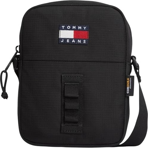 1001 Tommy Hilfiger Tjm Outdoor Reporter Erkek Çapraz Askılı Çanta Black Os görsel 2