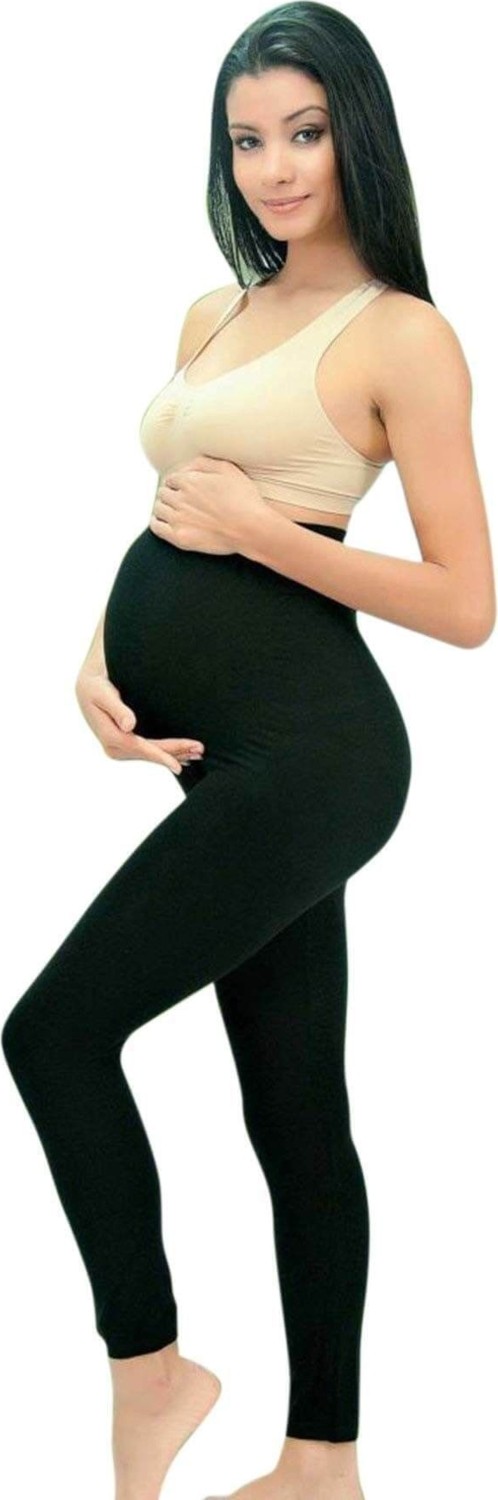 Momslab Kadın Siyah Organik Destekli Hamile Tayt 1240/