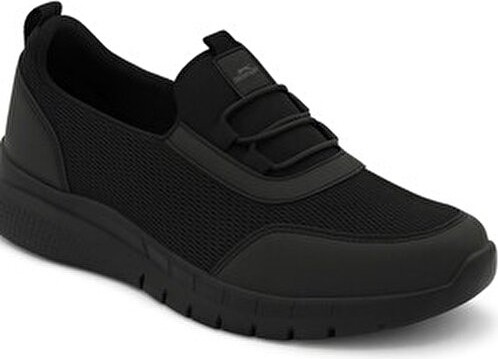 Slazenger Avenge Siyah Kadın Yürüyüş & Koşu Ayakkabısı Suni Deri Faylon Taban