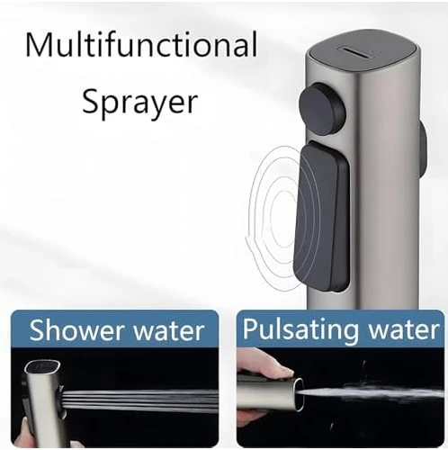 Resim Storemax Bide Püskürtücü, El Tipi Tuvalet Bide Püskürtücüsü, Portatif Iki Fonksiyonlu Duş Başlığı, Ergonomik Bides Eklentisi, Hafif Mini El Püskürtücü, Premium Banyo ve Mutfak Püskürtücüsü 