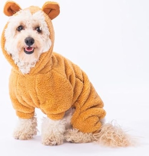 Aesco Küçük Irk Köpek Tulumu, Peluş Tasarım, Latte Koala