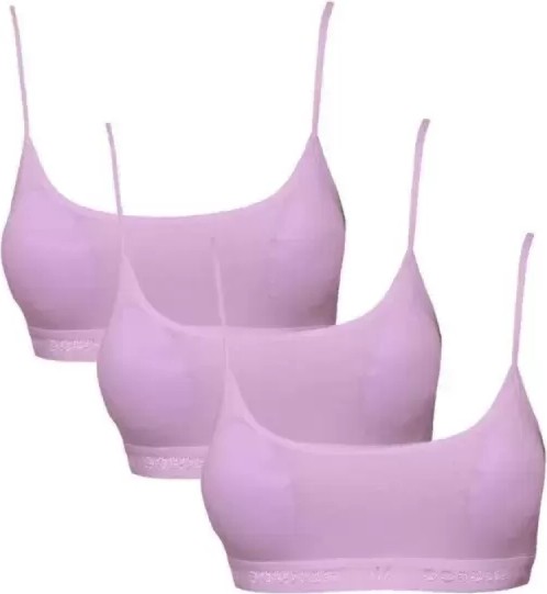 Pedli Ip Askılı Pembe Büstiyer 3 Adet