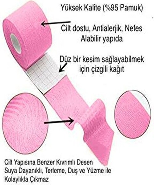 İnobag Göbek Destekleyici Bant - Pembe Renk görsel 3