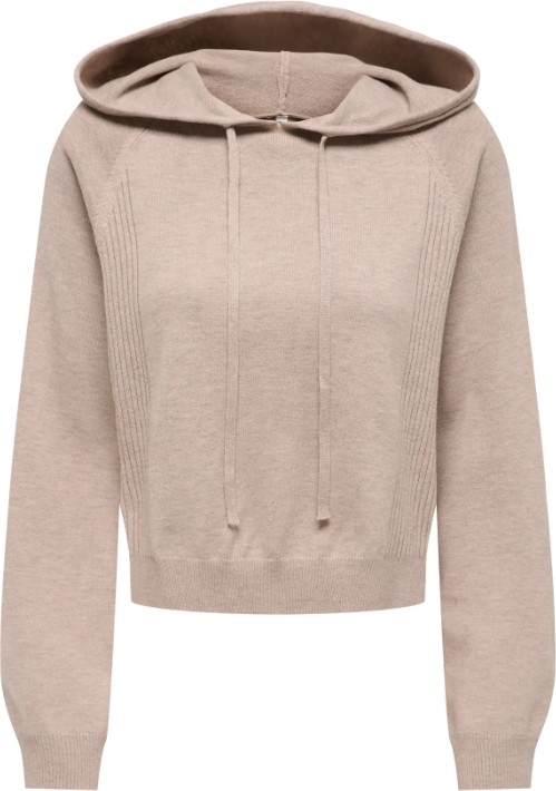 Only Kadın Onlgıgı Ls Short Kahverengi Sweatshirt - 15374935 görsel 3