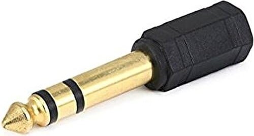 Die Grup Aux Amfi Giriş Çevirici Stereo Amfi Giriş Çevirici 3.5 mm Dişi 6.35 mm Erkek Çevirici Kulaklık Jack Piyano Çevirici görsel 3