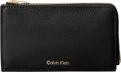 1001 Foil Logo Top Zip Cardcase Kadın Cüzdan Black/toasted Coconut Tek Beden görsel 2