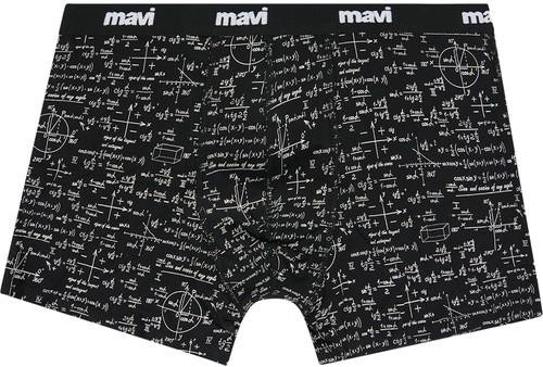 Mavi Baskılı Siyah Boxer 0910049-85857 görsel 4