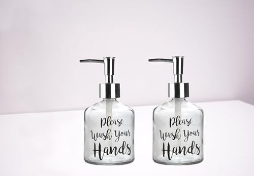Prime Seti Cam Sıvı Sabunluk 2 Adet,yazılı Model 300ML 7,6X15,5CM görsel 3
