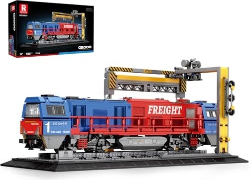 Aesco G2000 Yük Treni Montaj Seti, Kaideli, Lokomotif Şehir Kamyonu Maket Seti, 66021, Yetişkin Araba Severler Için Model, Kız ve Erkek Çocukları Için Hediye Fikirleri, Ev Dekorasyonu, 1980 Parça