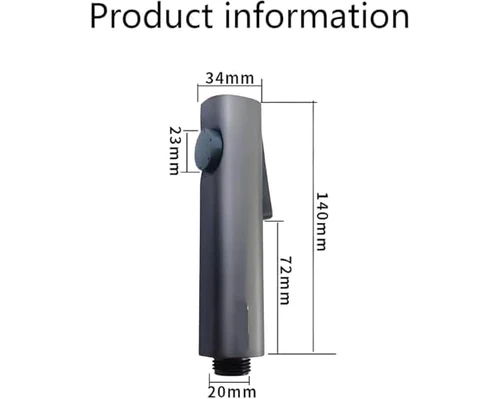 Resim Storemax Bide Püskürtücü, El Tipi Tuvalet Bide Püskürtücüsü, Portatif Iki Fonksiyonlu Duş Başlığı, Ergonomik Bides Eklentisi, Hafif Mini El Püskürtücü, Premium Banyo ve Mutfak Püskürtücüsü 