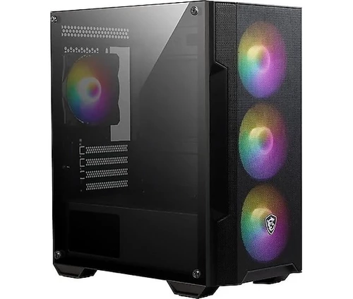 Resim Msı Mag Forge M100A 600W 80+ Akrilik Yan Panel 3X120MM 1X120MM Auto Rgb Fan Matx Gaming Bilgisayar Kasası 
