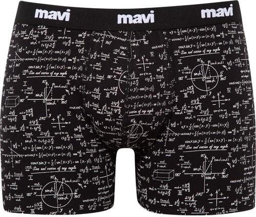 Mavi Baskılı Siyah Boxer 0910049-85857 görsel 5