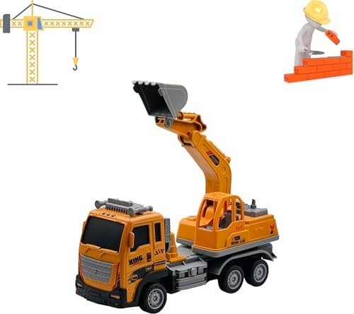 Frefly Store Uzaktan Kumandalı Şarjlı Full Fonksiyon Işıklı Inşaat Makineleri 27 Mhz 1:16 Ölçek (Kepçe) görsel 3