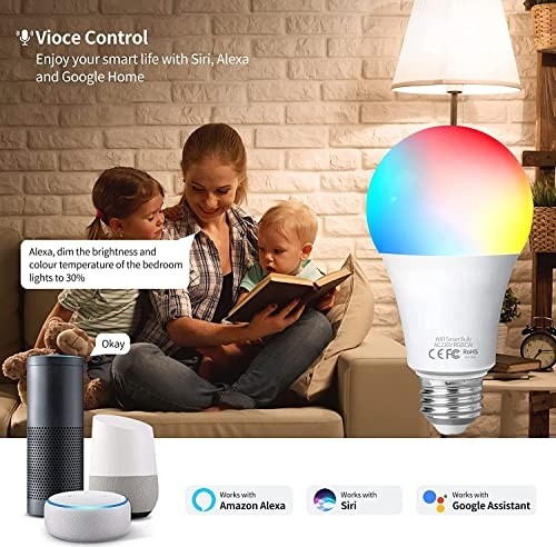 Die Grup Wi-Fi Akıllı LED Ampul 10W 6.500K Beyaz 220 Vac AA14-60920 görsel 2