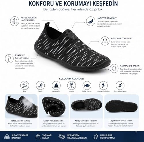 Mey İthalat Çok Amaçlı Plaj ve Deniz Ayakkabısı Hayal görsel 4