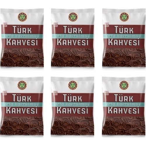 Kahve Dünyası Orta Kavrulmuş Türk Kahvesi, 6 x 100 G