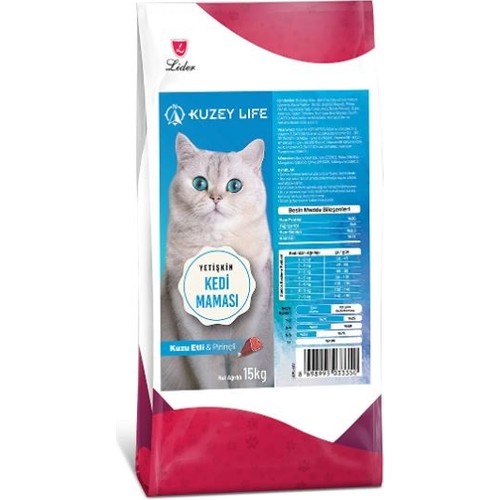 Kuzey Life Kuzu Etli ve Pirinçli Kedi Maması 15 kg