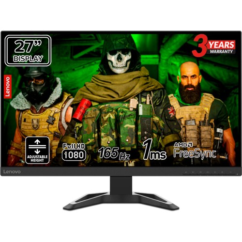 Lenovo G27-30 27 165Hz 1ms FreeSync FHD Yükseklik Ayarlı Gaming Monitor