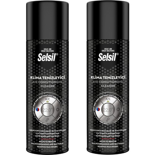 Selsil 2li Klima Temizleyici Sprey Taze Limon Kokulu Koku Bombası