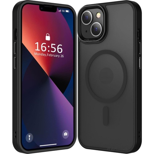 M.tk moveteck Apple iPhone 15 Plus Kılıf Mat Magsafe Şarj Özellikli Darbe Önleyici Hassas Buton Renkli Yumuşak Kenar -Sio