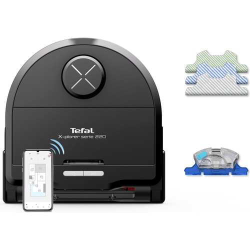 Tefal RG9475 X-Plorer Serie 220 Mop Özellikli Dahili Temizleme İstasyonlu Akıllı Robot Süpürge