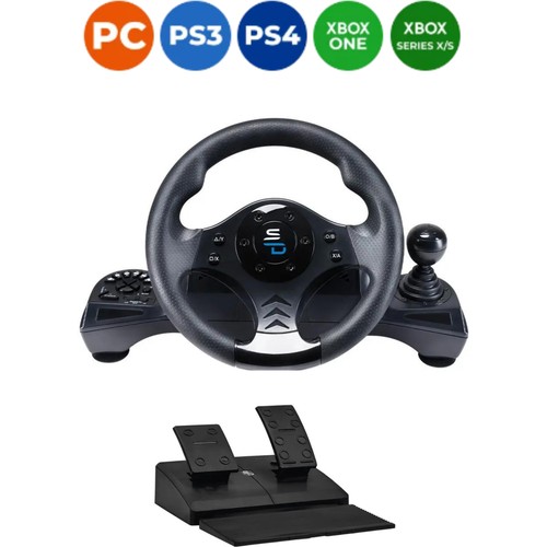 Subsonic Direksiyon Seti Superdrive GS-750 Kablolu Oyun Oyuncu Direksiyonu Titreşimli