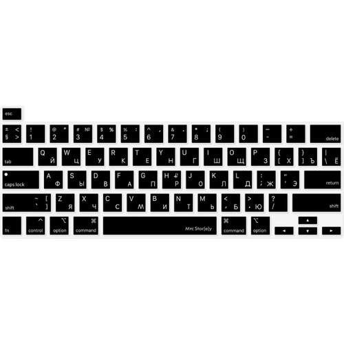 McStorey Macbook Pro M1-M2 ile Uyumlu Klavye Koruyucu A2338 A2289 A2251 A2141 Avrupa İngilizce Baskı