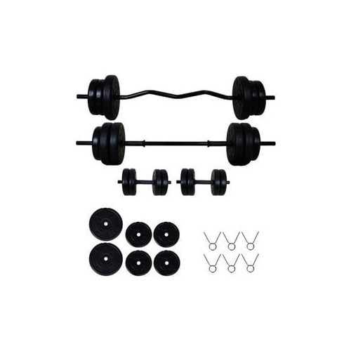 Dambıl 20 kg Z Bar Halter Seti ve Dambıl Seti Renk Dayanıklı Materyal ile