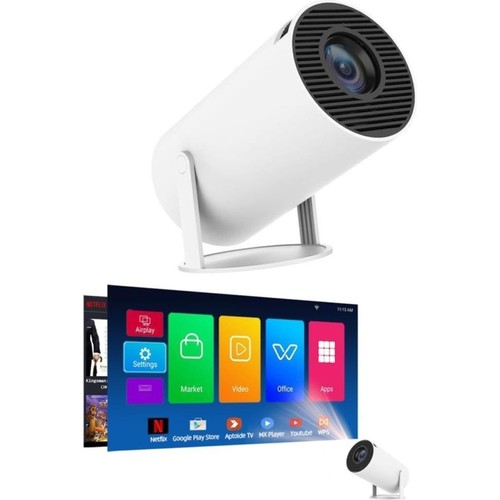 Torima Taşınabilir Projektör Ev Sineması Android 11 Bluetooth Akıllı Projeksiyon HY300T Lite