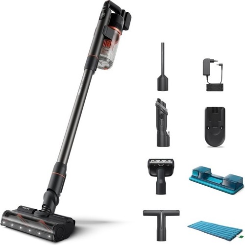 Philips 7000 Serisi Aqua Şarjlı Dikey Süpürge 0,6 L Toz Hacmi ve Turbo Başlık Özelliği