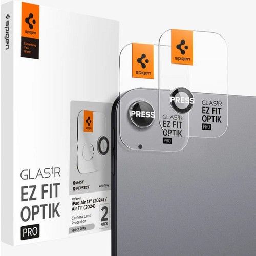 Spigen iPad Air 13" (2026/2025 2024) Air 11" (2026/2025 2024) ile Uyumlu Kamera Lens Koruyucu Kolay Kurulum Glas.tR EZ Fit Optik Pro (2 Adet)
