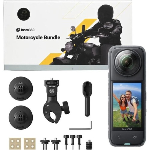 Insta360 X4 8K Aksiyon Kamerası Motosiklet Kit Standart Lens Korumalı Renk